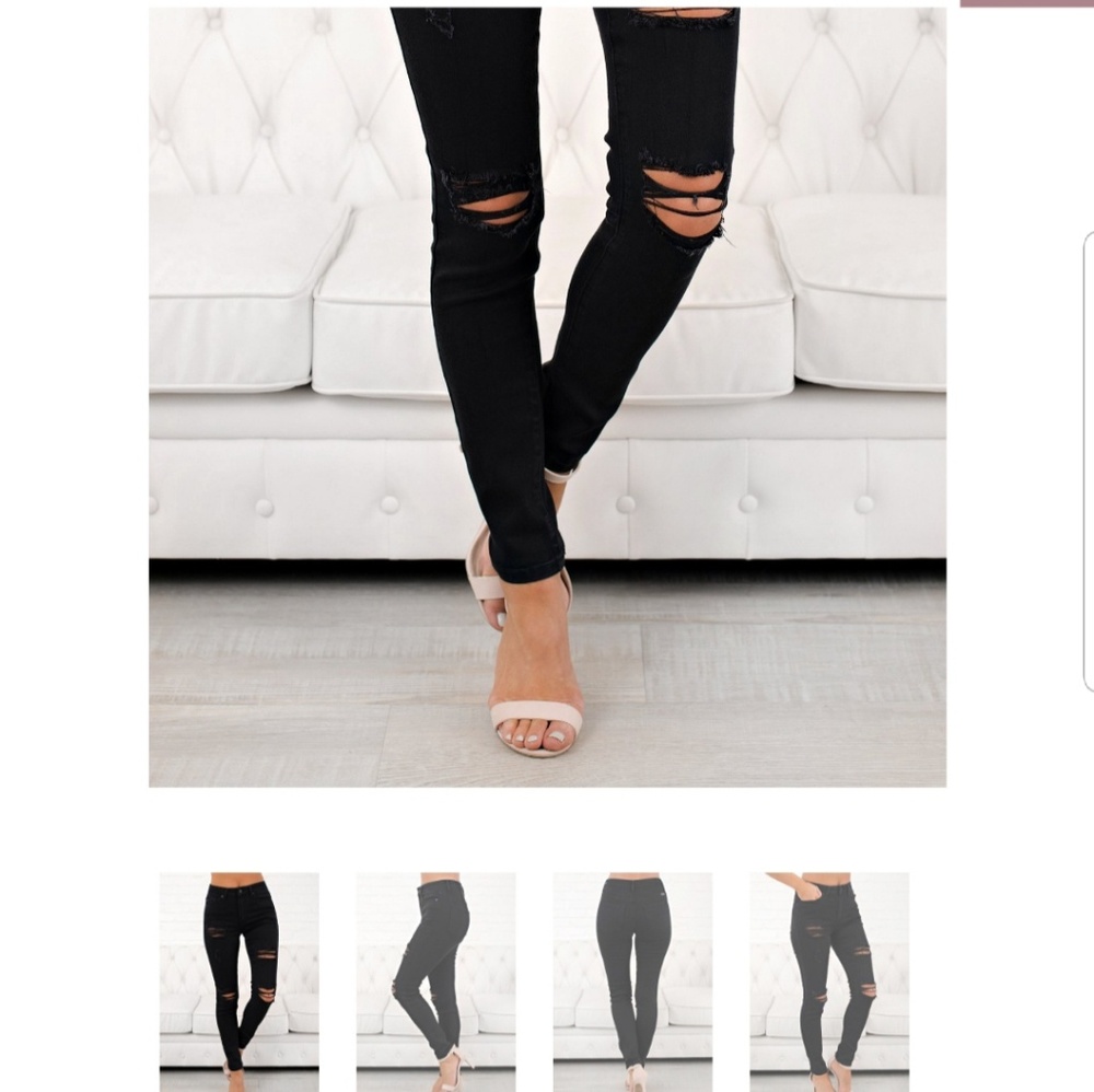 All I got kankan Jean's Size 3 fits like a 5